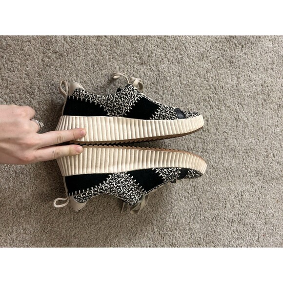 Dolce Vita Dolley Women's Sneaker, Black White Knit, Size 8.5, Retro Style - Picture 8 of 8